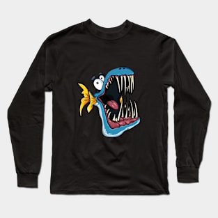 Crazy Funny Fish Long Sleeve T-Shirt